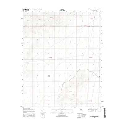 2015 Map of Little Piute Mountains, 2015 Print