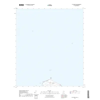 2018 Map of Little Point Clear, 2018 Print