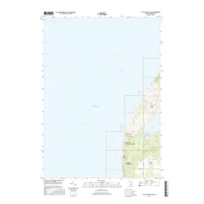 2017 Map of Little Point Sable, 2017 Print