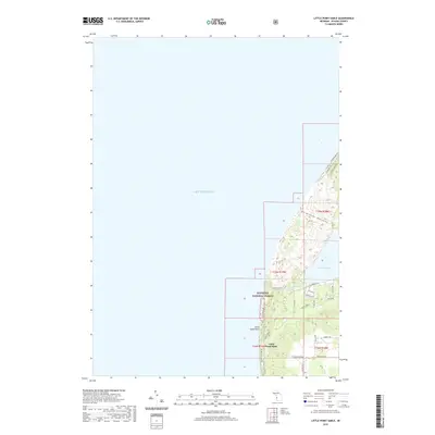 2019 Map of Little Point Sable, 2019 Print