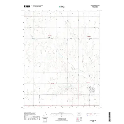 2018 Map of Little River, 2018 Print