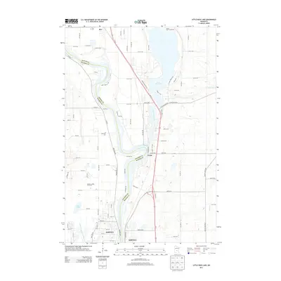 2013 Map of Little Rock Lake, 2013 Print