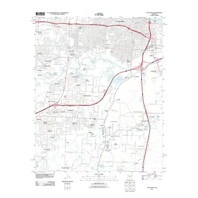 2011 Map of Little Rock, 2011 Print
