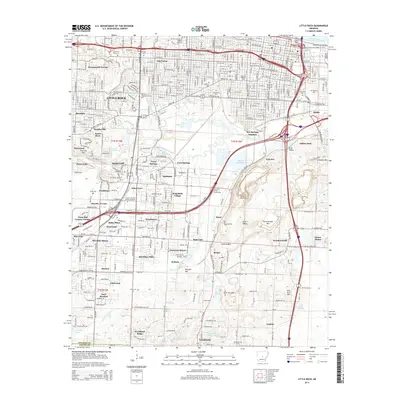 2014 Map of Little Rock, 2014 Print
