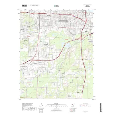 2020 Map of Little Rock, 2020 Print