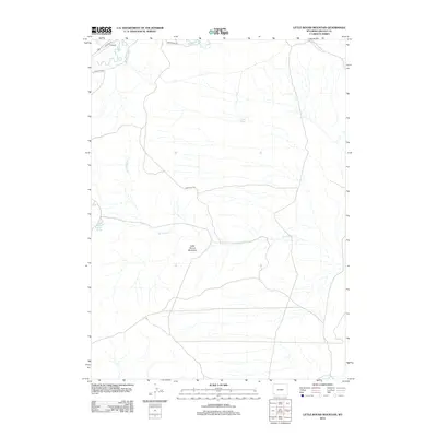 2012 Map of Little Round Mountain, 2012 Print