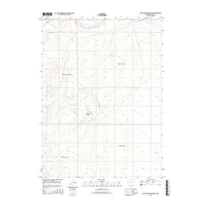 2015 Map of Little Round Mountain, 2015 Print