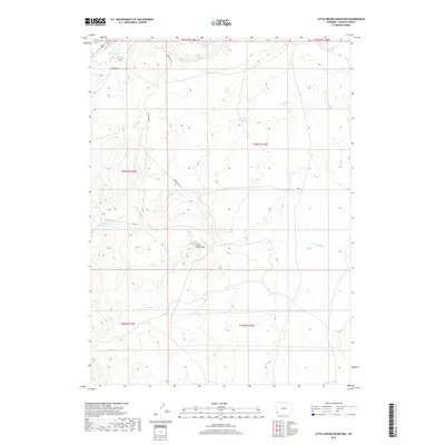 2017 Map of Little Round Mountain, 2017 Print