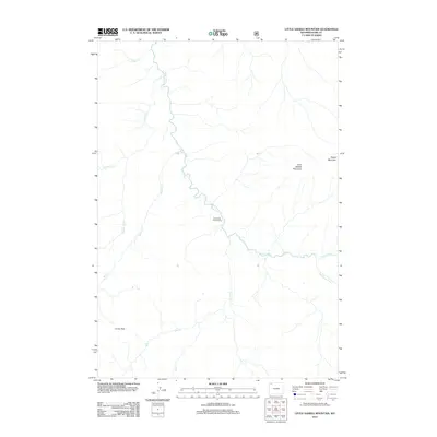 2012 Map of Little Saddle Mountain, 2012 Print