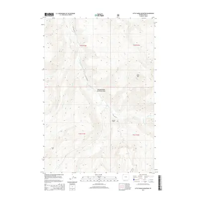 2015 Map of Little Saddle Mountain, 2015 Print