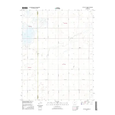 2015 Map of Little Salt Marsh, 2015 Print