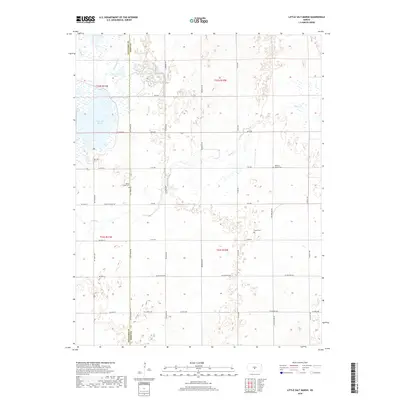 2018 Map of Little Salt Marsh, 2018 Print