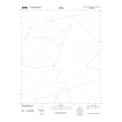 2010 Map of Little San Pascual Mountain, 2010 Print