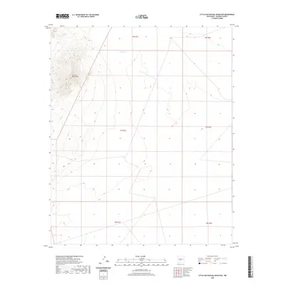 2020 Map of Little San Pascual Mountain, 2020 Print