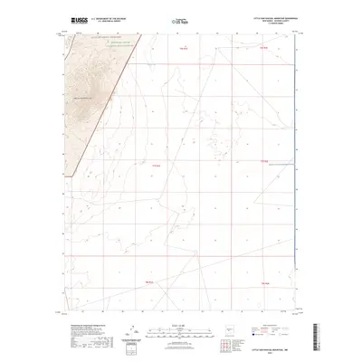 2023 Map of Little San Pascual Mountain, 2023 Print