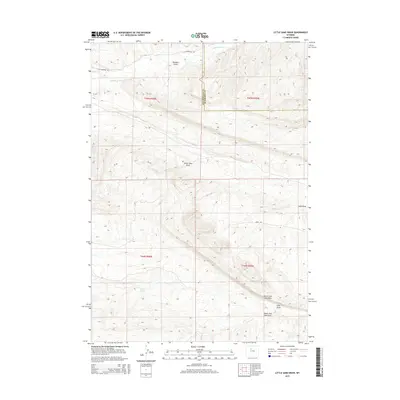 2015 Map of Little Sand Draw, 2015 Print