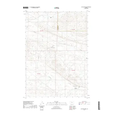 2017 Map of Little Sand Draw, 2017 Print