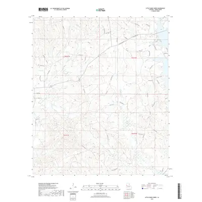 2018 Map of Little Sandy Creek, 2018 Print
