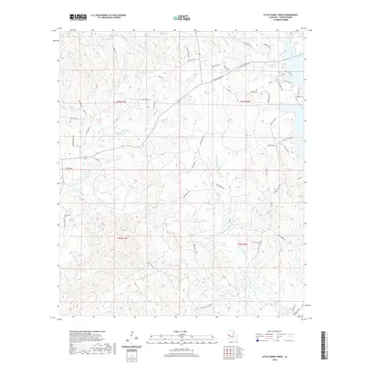 2020 Map of Little Sandy Creek, 2020 Print