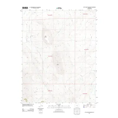 2013 Map of Little Sheep Mountain, 2013 Print