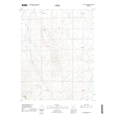 2019 Map of Little Sheep Mountain, 2019 Print