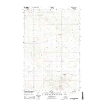2014 Map of Little Sheep Mountain, 2014 Print