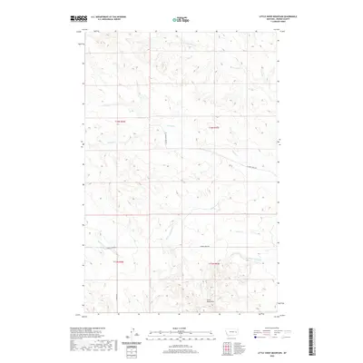 2020 Map of Little Sheep Mountain, 2020 Print