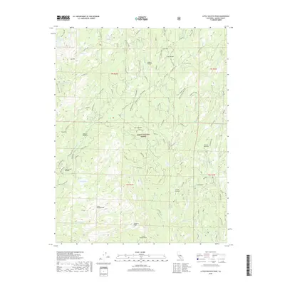 2018 Map of Little Shuteye Peak, 2018 Print