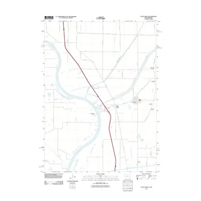 2011 Map of Little Sioux, 2011 Print