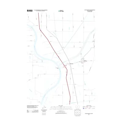 2013 Map of Little Sioux, 2013 Print