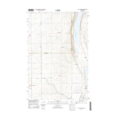 2014 Map of Little Soap Lake, 2014 Print