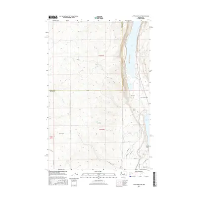 2017 Map of Little Soap Lake, 2017 Print