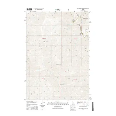 2013 Map of Little Soldier Mountain, 2013 Print