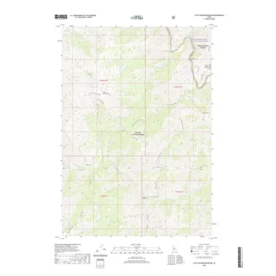 2020 Map of Little Soldier Mountain, 2020 Print