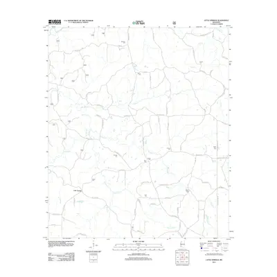 2012 Map of Little Springs, 2012 Print