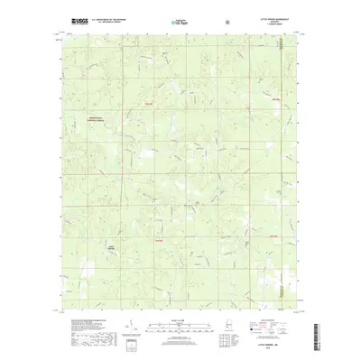 2018 Map of Little Springs, 2018 Print