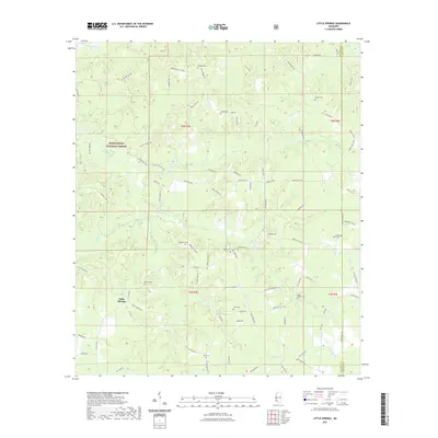 2021 Map of Little Springs, 2021 Print