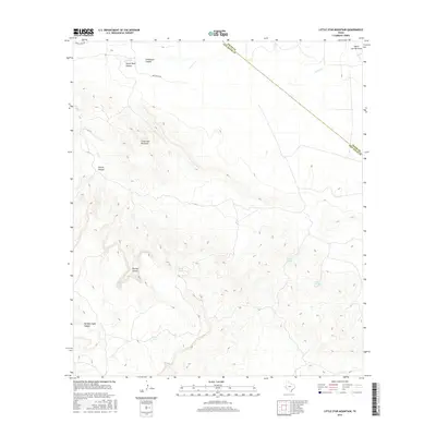 2016 Map of Little Star Mountain, 2016 Print