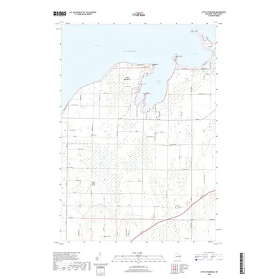 2018 Map of Little Sturgeon, 2018 Print