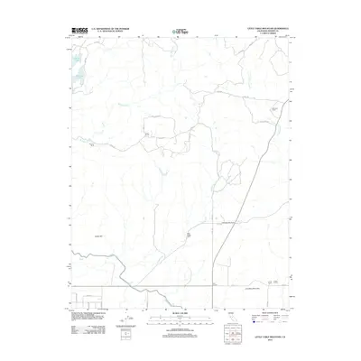 2012 Map of Little Table Mountain, 2012 Print