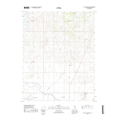 2018 Map of Little Table Mountain, 2018 Print