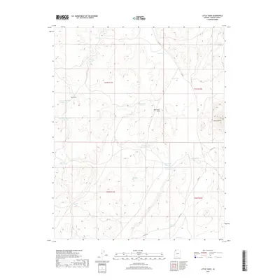 2018 Map of Little Tanks, 2018 Print