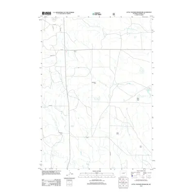 2012 Map of Little Thunder Reservoir, 2012 Print