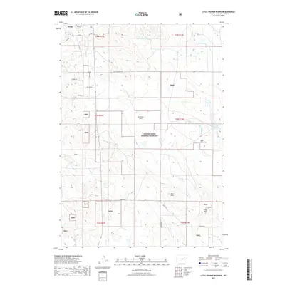 2017 Map of Little Thunder Reservoir, 2017 Print