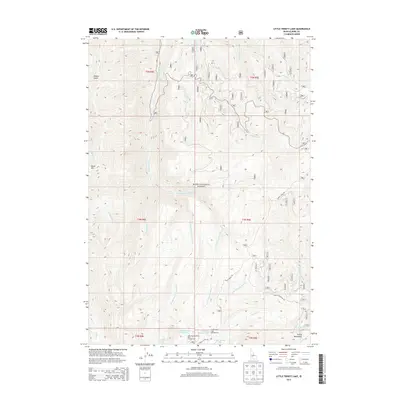2013 Map of Little Trinity Lake, 2013 Print