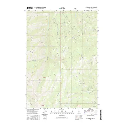 2017 Map of Little Trinity Lake, 2017 Print