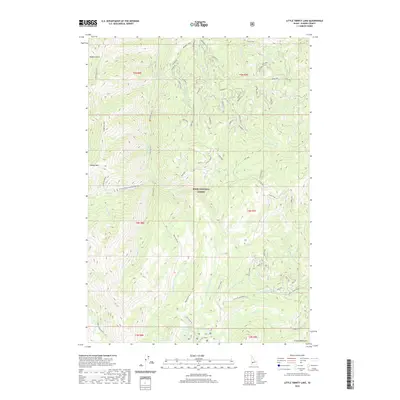 2020 Map of Little Trinity Lake, 2020 Print