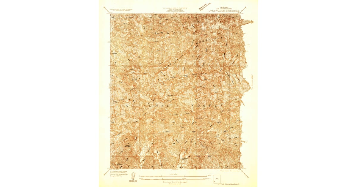 Tujunga Calif Map.pdf 1934 Map of Little Tujunga, Los Angeles, CA — High-Res | Pastmaps
