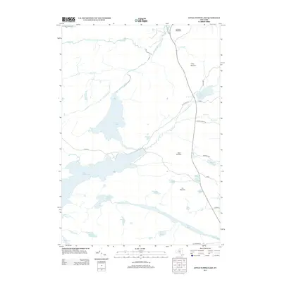 2013 Map of Little Tupper Lake, 2013 Print