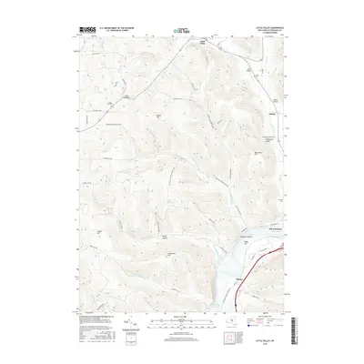 2016 Map of Little Valley, 2016 Print